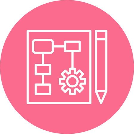 Plan Multi Color Circle Iconのイラスト素材