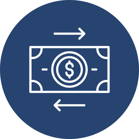 Transaction Multi Color Circle Iconのイラスト素材