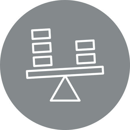 Balance Multi Color Circle Iconのイラスト素材