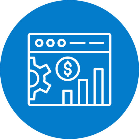 Web Multi Color Circle Iconのイラスト素材