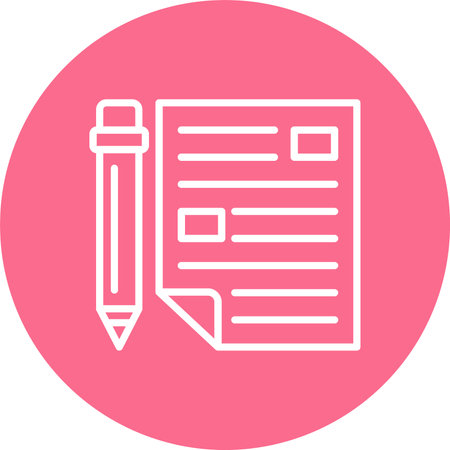 Article Multi Color Circle Iconのイラスト素材