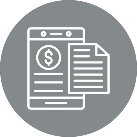 Financial Multi Color Circle Iconのイラスト素材