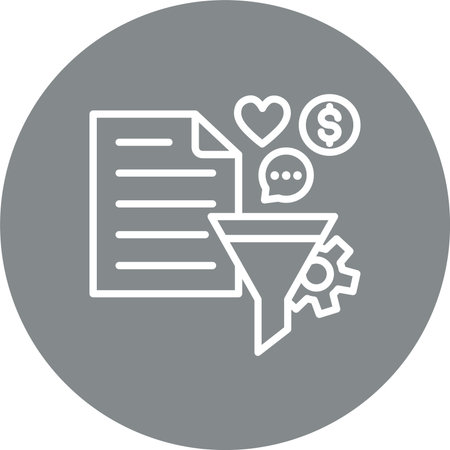 Content Curation Multi Color Circle Iconのイラスト素材