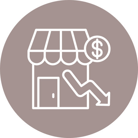 Shop Multi Color Circle Iconのイラスト素材