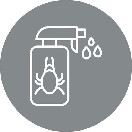 Anti Flea Multi Color Circle Iconのイラスト素材