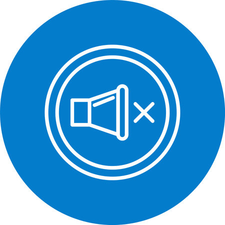 Mute Multi Color Circle Iconのイラスト素材