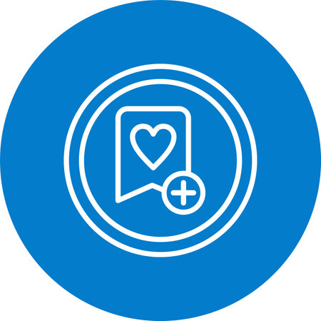 Favourite Multi Color Circle Iconのイラスト素材