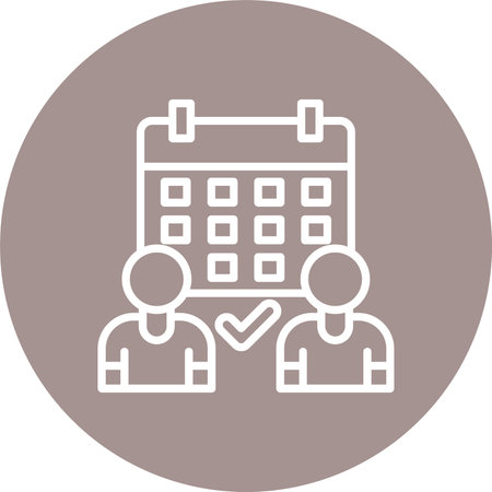 Coordination Multi Color Circle Iconのイラスト素材