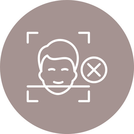 Face Detection Multi Color Circle Iconのイラスト素材