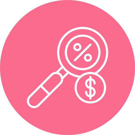 Search Multi Color Circle Iconのイラスト素材