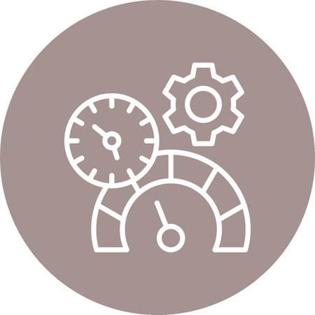 Timer Multi Color Circle Icon