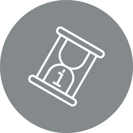 Info Hourglass Multi Color Circle Icon