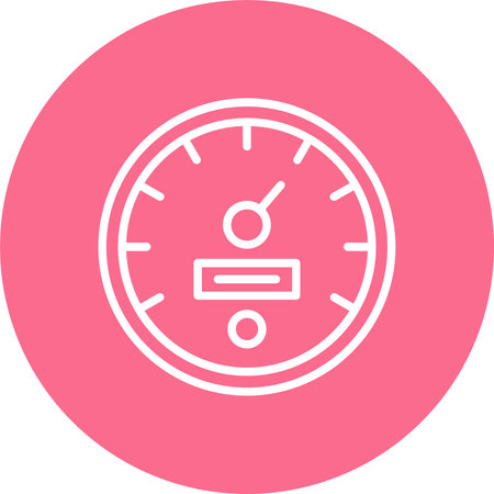Speedometer Multi Color Circle Icon