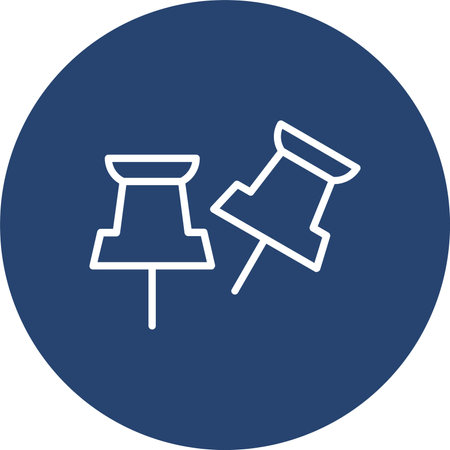 Pin Multi Color Circle Iconのイラスト素材