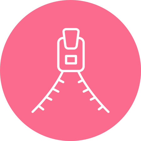 Zipper Multi Color Circle Iconのイラスト素材