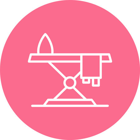 Iron Table Multi Color Circle Iconのイラスト素材