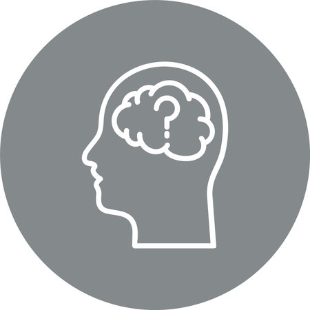 Mental Disorder Multi Color Circle Iconのイラスト素材