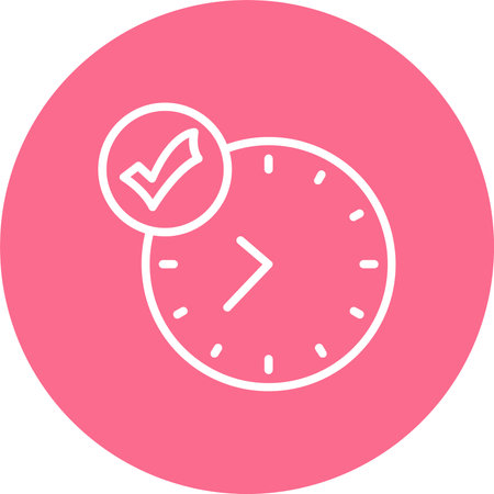 Clock Multi Color Circle Icon