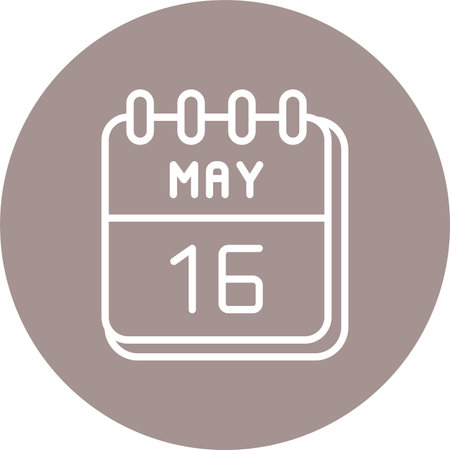 16  May Line Multi Circle Colorのイラスト素材