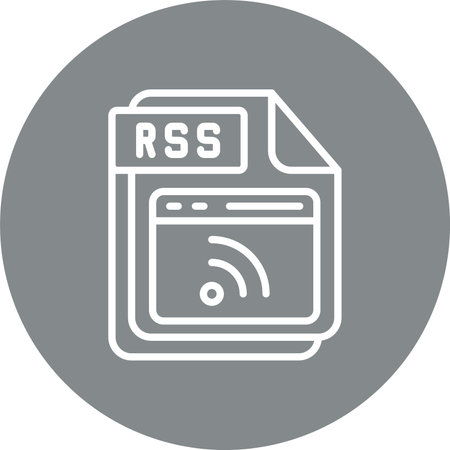 RSS Multi Color Circle Icon