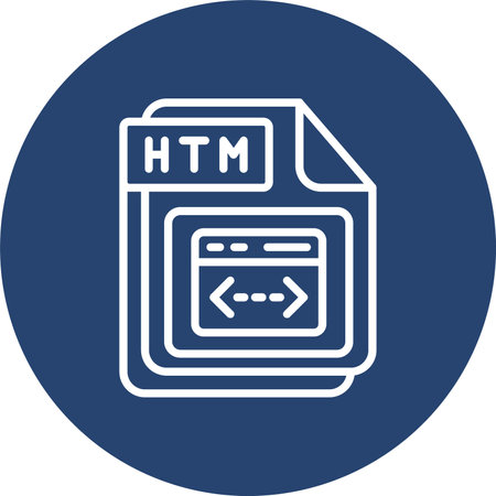 HTM Multi Color Circle Iconのイラスト素材