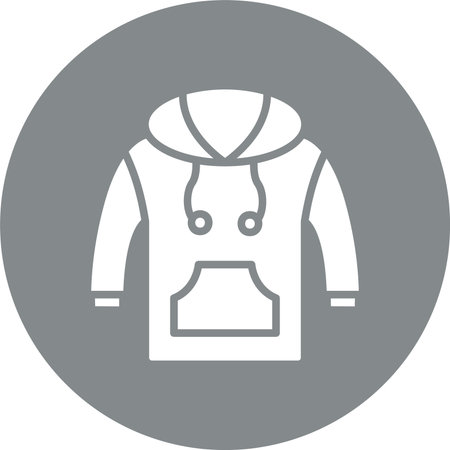 Sweatshirt Glyph Multi Color Circleのイラスト素材