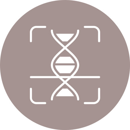 Dna Glyph Multi Color Circle