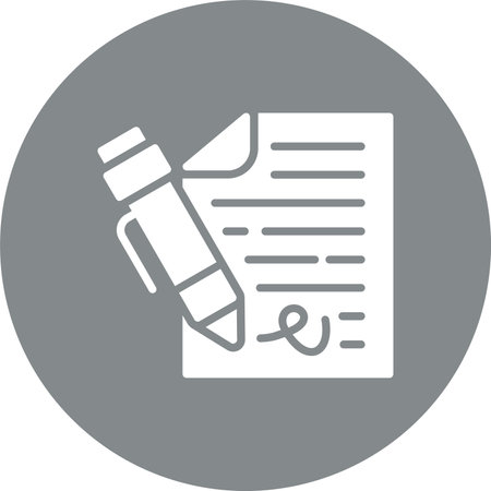 Sign Glyph Multi Color Circleのイラスト素材