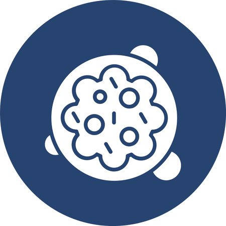 Cancer Cell Glyph Multi Color Circle