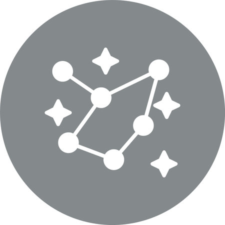 Cepheus Glyph Multi Color Circleのイラスト素材