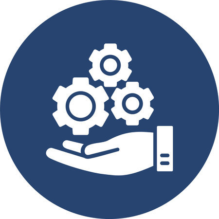 Technical Support Glyph Multi Color Circle