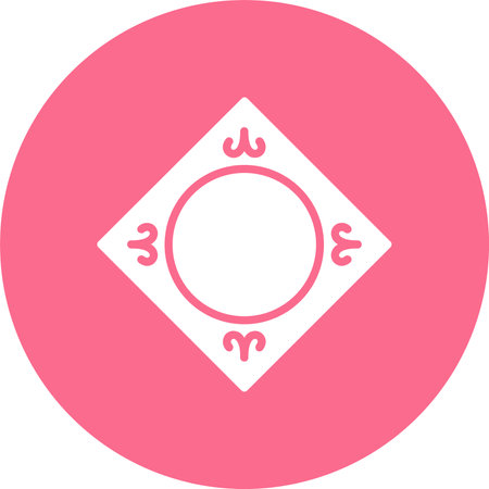 Frame Glyph Multi Color Circleのイラスト素材