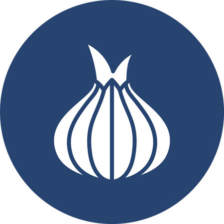 Onion Glyph Multi Color Circleのイラスト素材