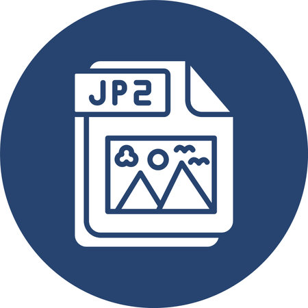 JP2 Glyph Multi Color Circle
