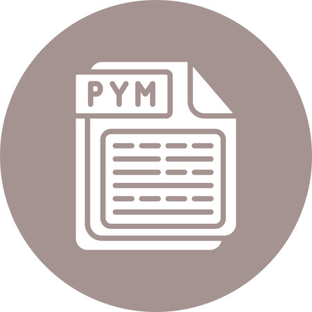 PYM Glyph Multi Color Circleのイラスト素材