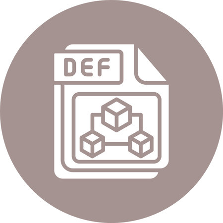 DEF Glyph Multi Color Circle