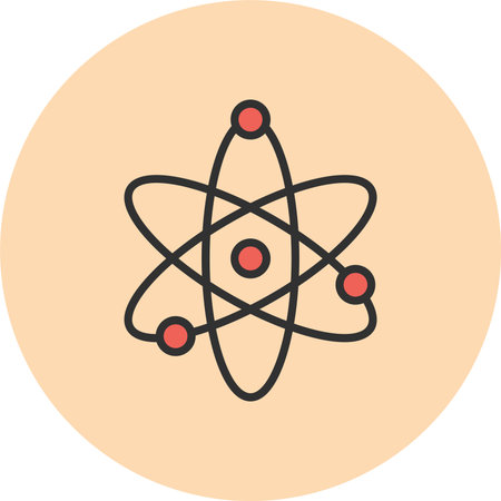 Atom Line Filled Circle