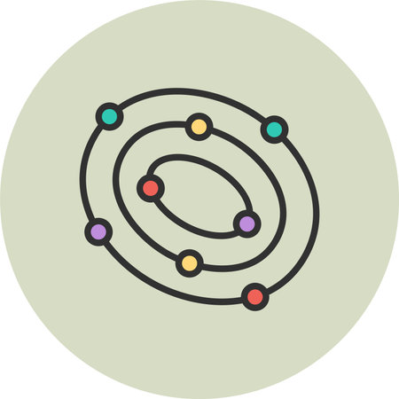 Galaxy Line Filled Circle