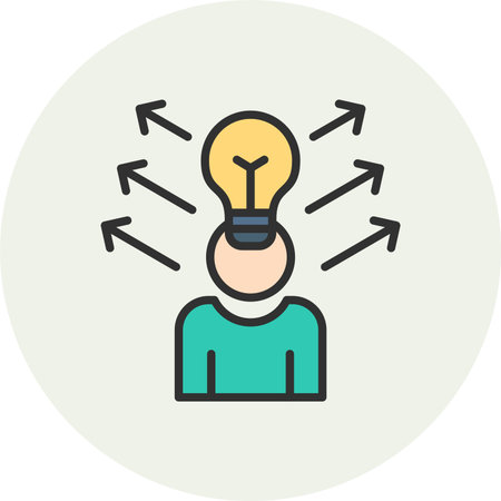 Ideas Line Filled Circle