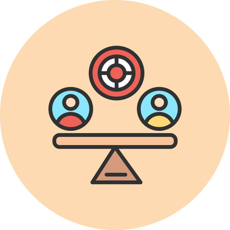 Target Line Filled Circleのイラスト素材