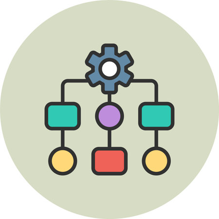 Algorithm Line Filled Circleのイラスト素材
