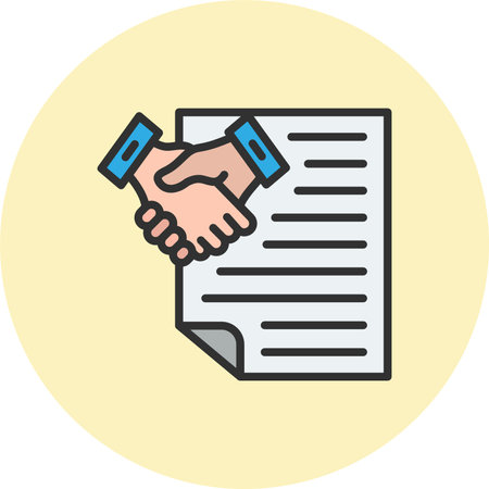 Employment Line Filled Circleのイラスト素材