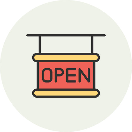 Open Line Filled Circleのイラスト素材