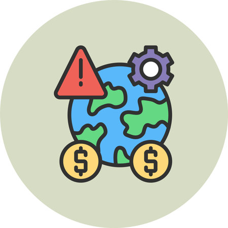Risk Management Line Filled Circle