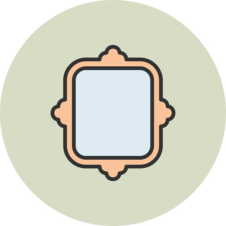Frame Line Filled Circleのイラスト素材