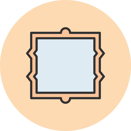Frame Line Filled Circle