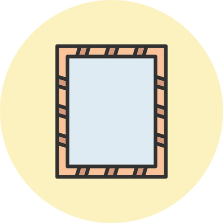 Frame Line Filled Circleのイラスト素材