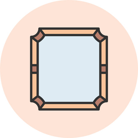 Frame Line Filled Circleのイラスト素材