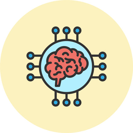 Neuroimaging Line Filled Circle