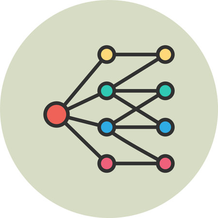 Neural Network Line Filled Circle